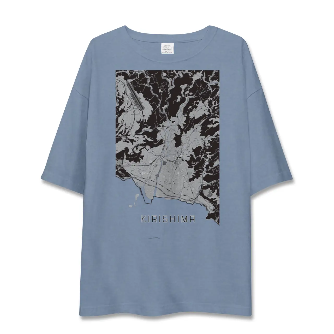 【霧島(鹿児島県)】地図柄ビッグシルエットTシャツ