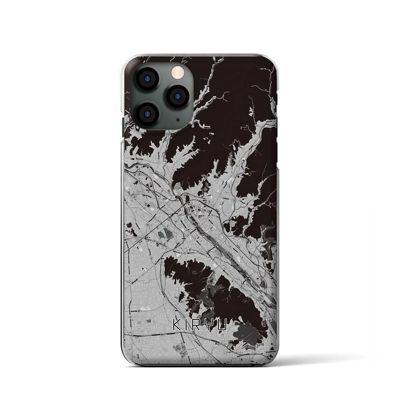 【桐生(群馬県)】地図柄iPhoneケース(クリアタイプ)