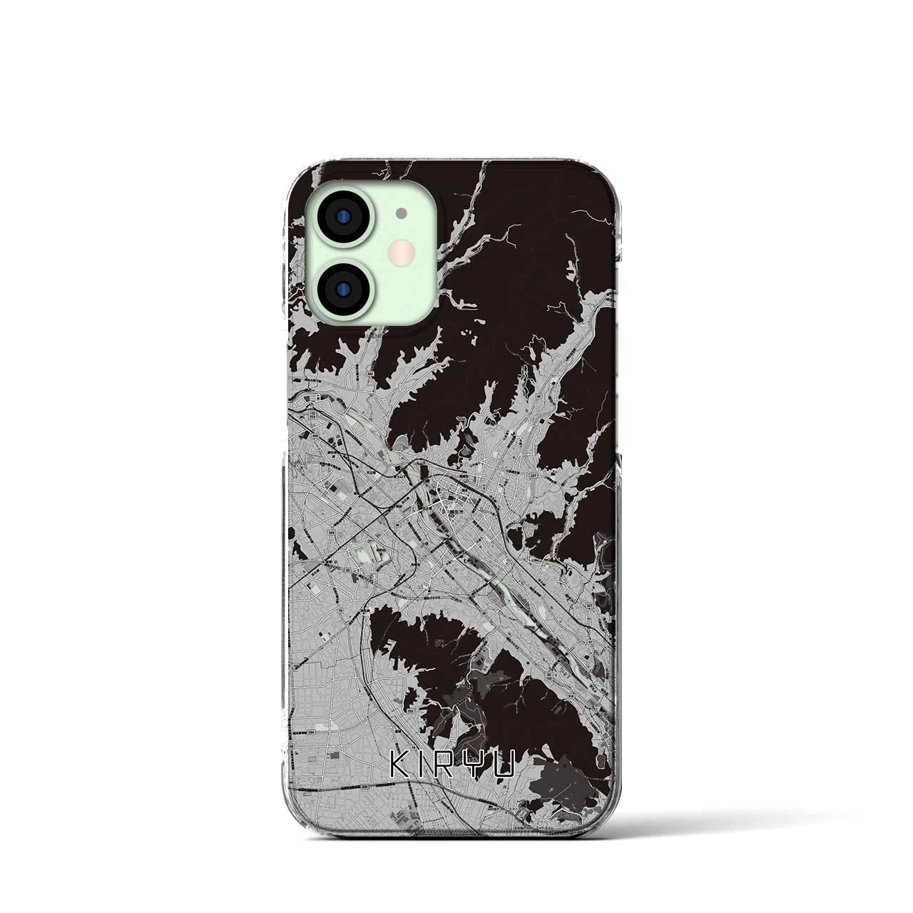 【桐生(群馬県)】地図柄iPhoneケース(クリアタイプ)