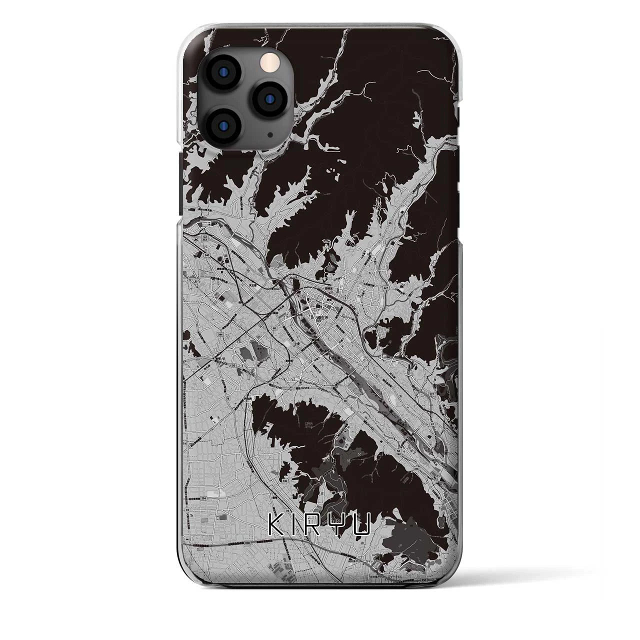 【桐生(群馬県)】地図柄iPhoneケース(クリアタイプ)