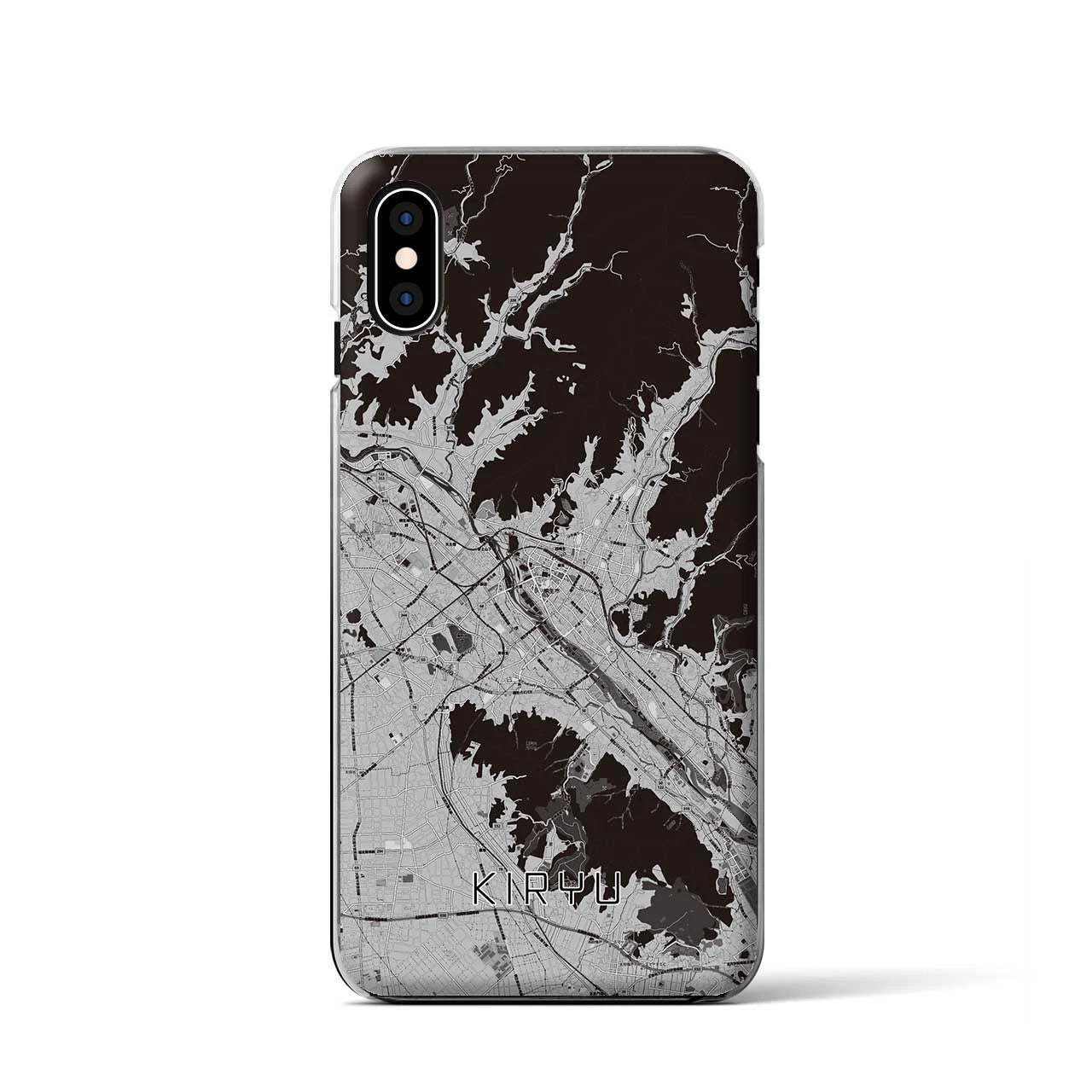 【桐生(群馬県)】地図柄iPhoneケース(クリアタイプ)