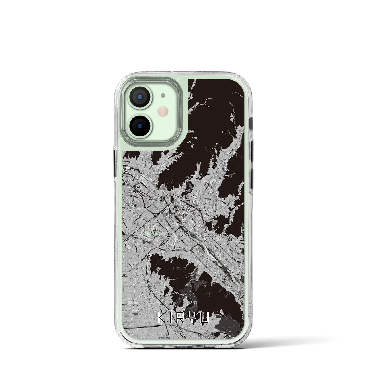 【桐生(群馬県)】地図柄iPhoneケース(MagSafeタイプ)