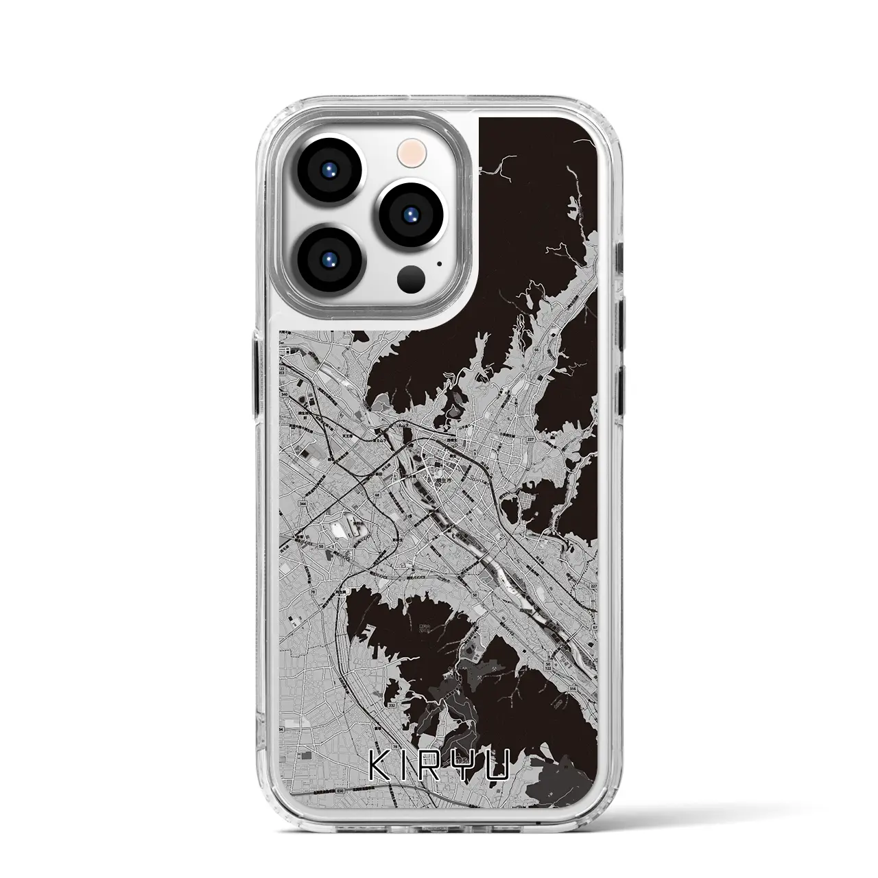 【桐生(群馬県)】地図柄iPhoneケース(MagSafeタイプ)