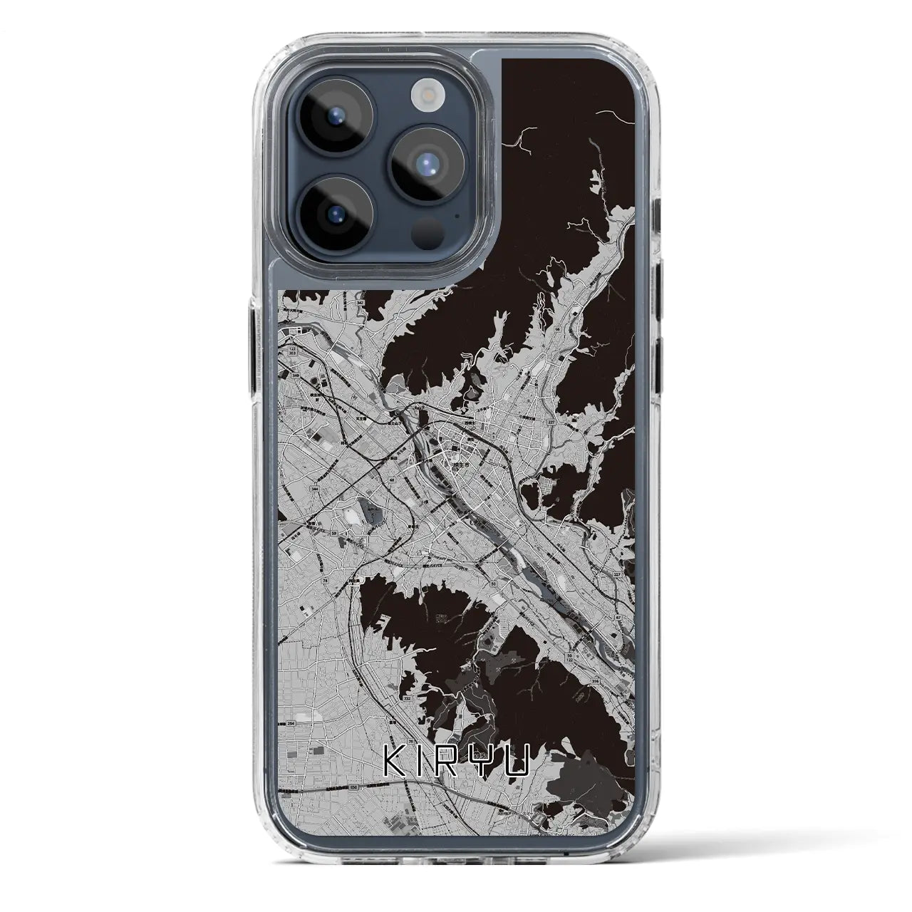 【桐生(群馬県)】地図柄iPhoneケース(MagSafeタイプ)