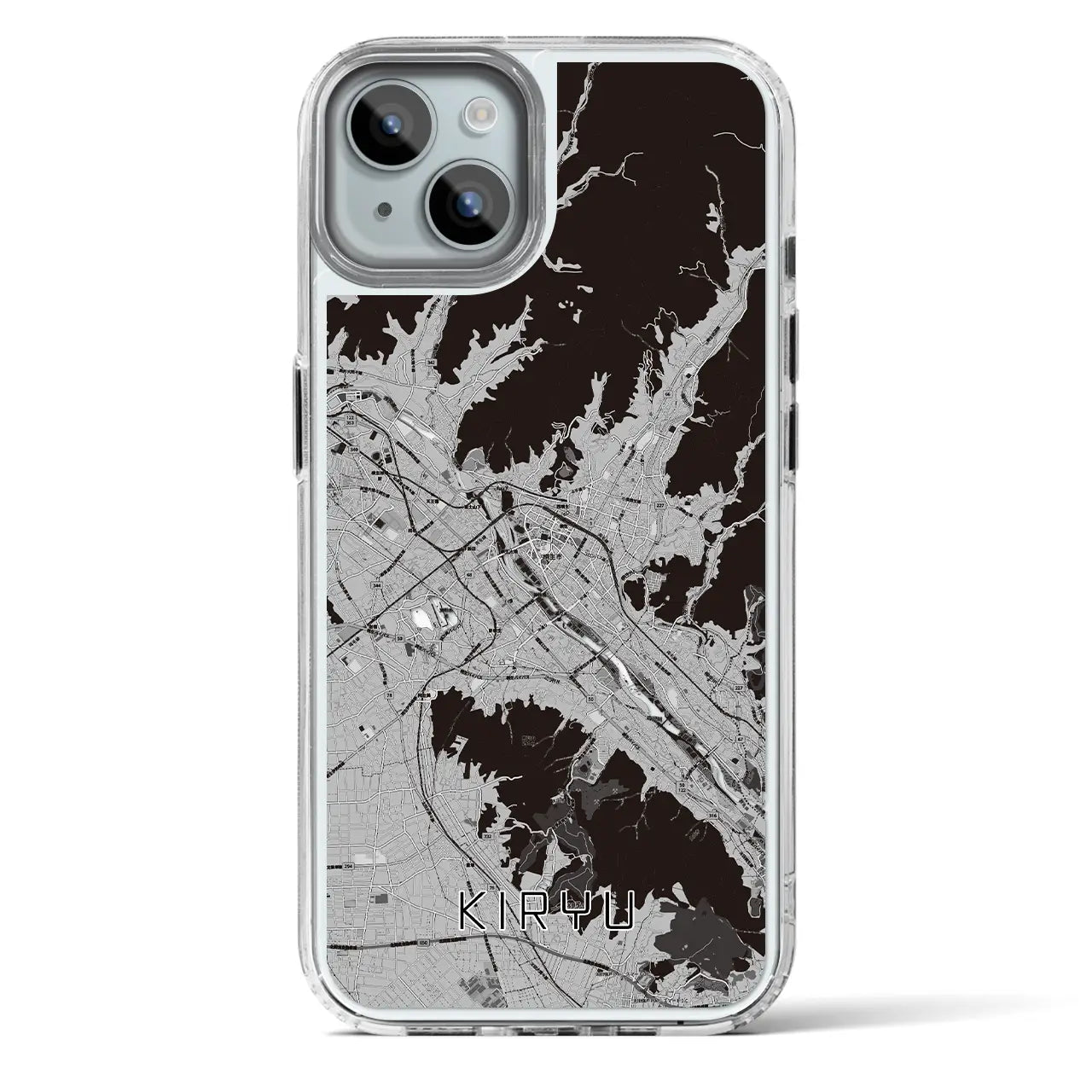 【桐生(群馬県)】地図柄iPhoneケース(MagSafeタイプ)