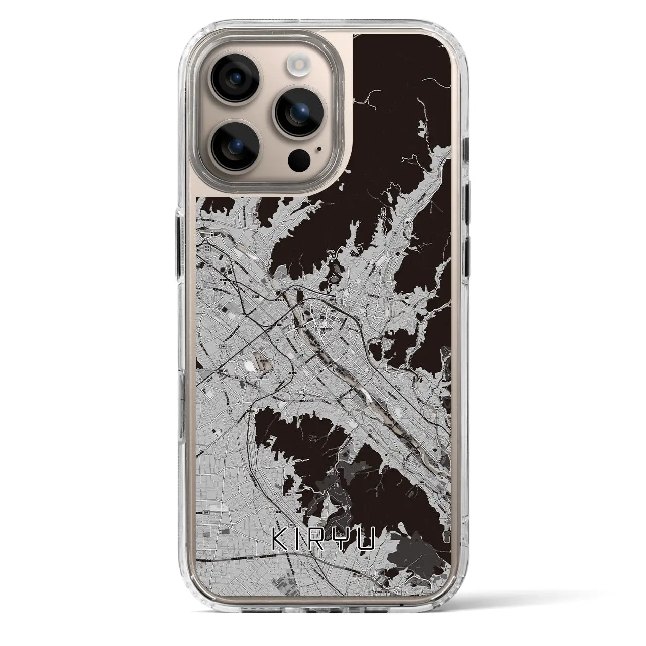 【桐生(群馬県)】地図柄iPhoneケース(MagSafeタイプ)