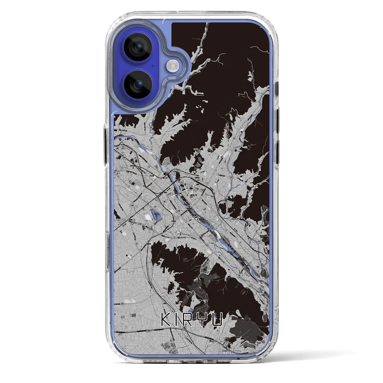 【桐生(群馬県)】地図柄iPhoneケース(MagSafeタイプ)