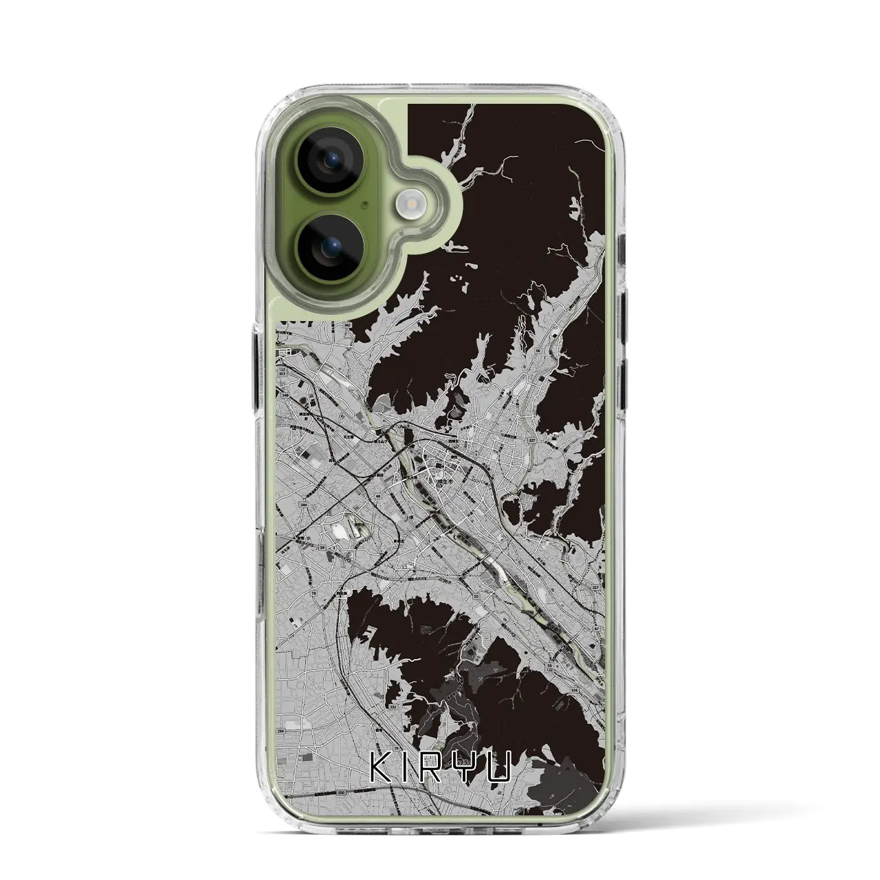 【桐生(群馬県)】地図柄iPhoneケース(MagSafeタイプ)