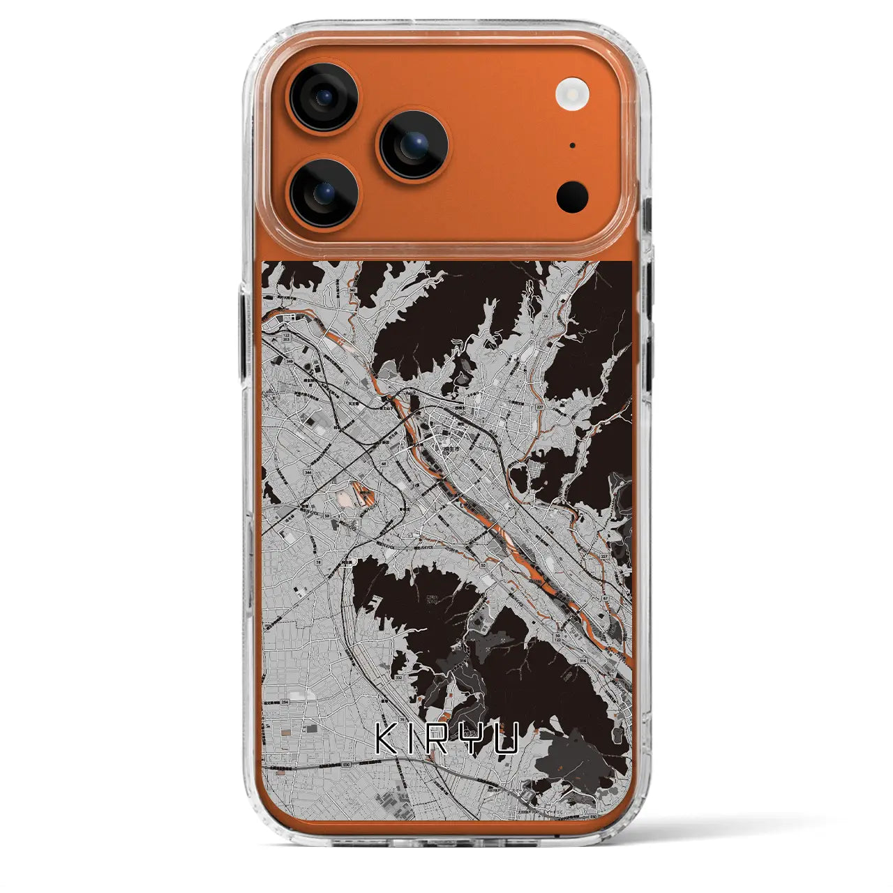 【桐生(群馬県)】地図柄iPhoneケース(MagSafeタイプ)