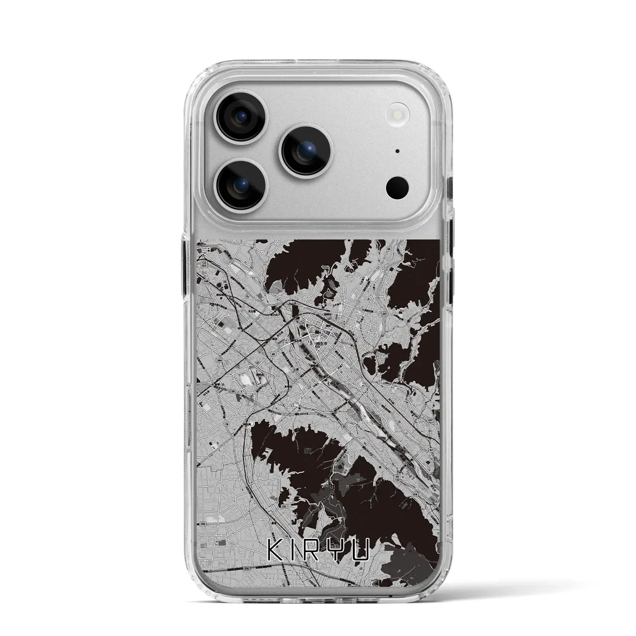 【桐生(群馬県)】地図柄iPhoneケース(MagSafeタイプ)