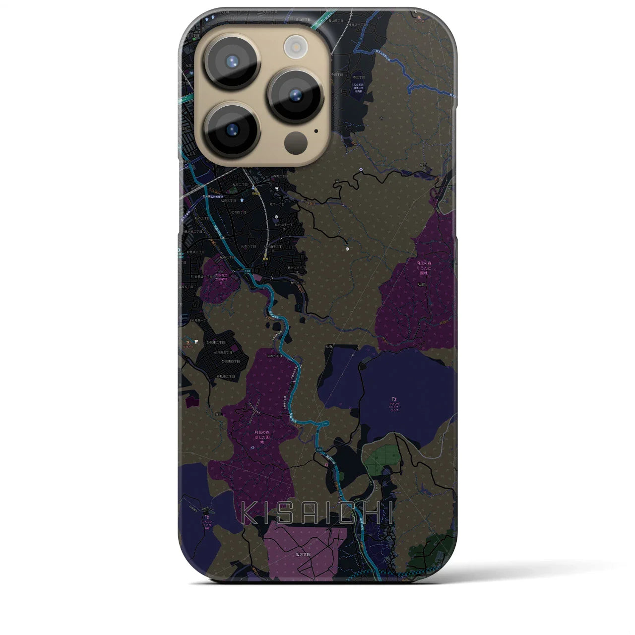 【私市(大阪府)】地図柄iPhoneケース(バックカバータイプ)