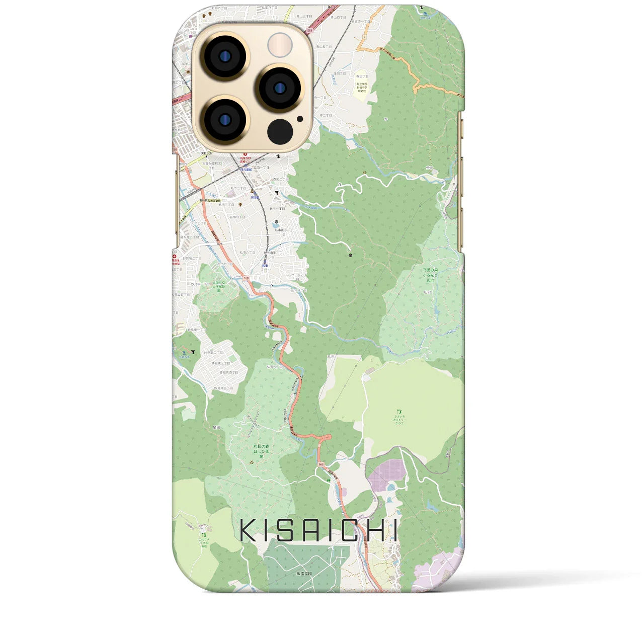 【私市(大阪府)】地図柄iPhoneケース(バックカバータイプ)