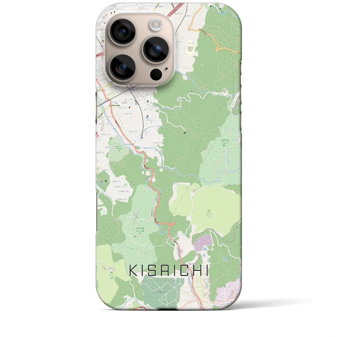 【私市(大阪府)】地図柄iPhoneケース(バックカバータイプ)