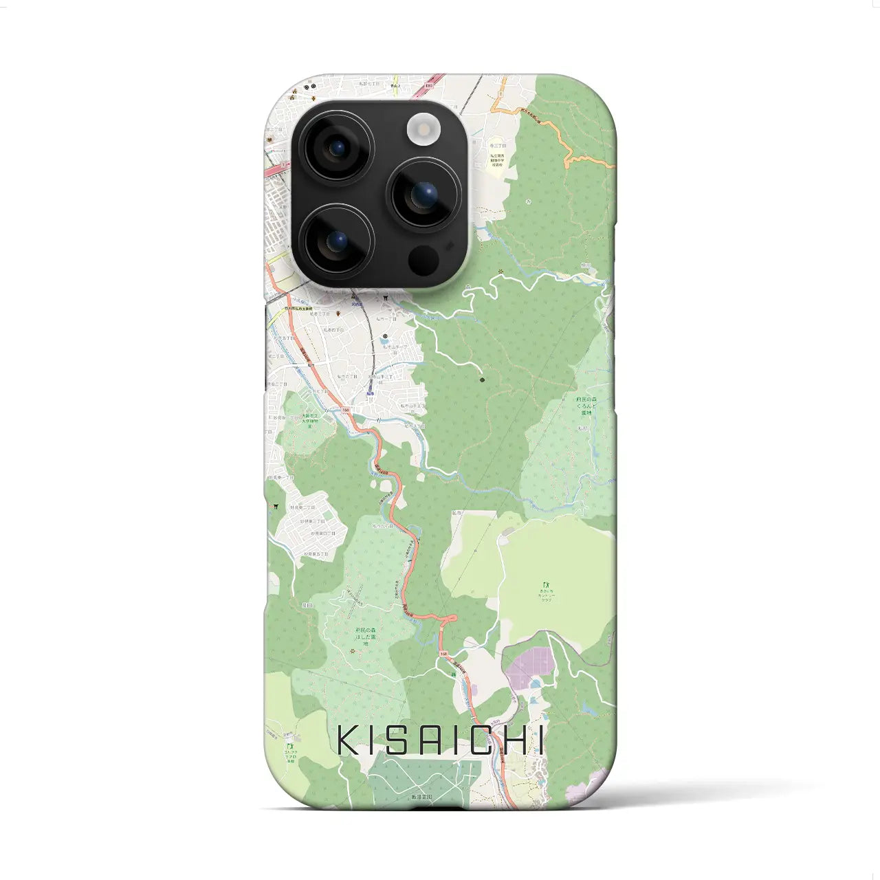 【私市(大阪府)】地図柄iPhoneケース(バックカバータイプ)