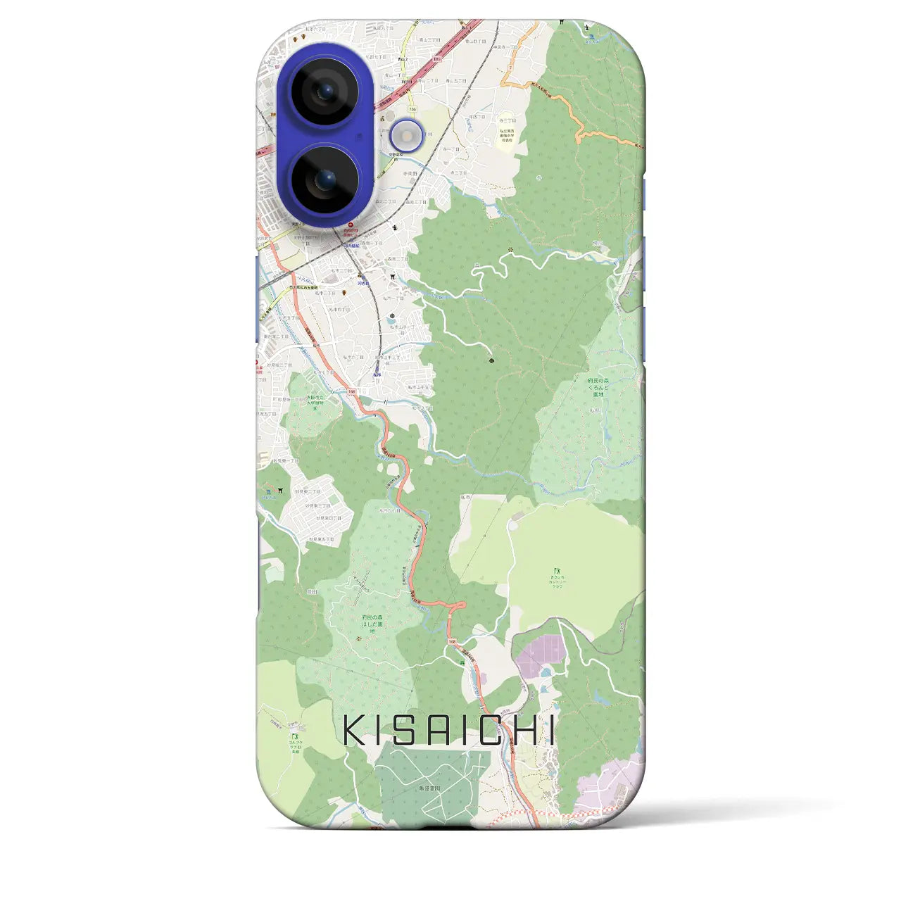【私市(大阪府)】地図柄iPhoneケース(バックカバータイプ)ナチュラル・iPhone 16 Pro Max 用