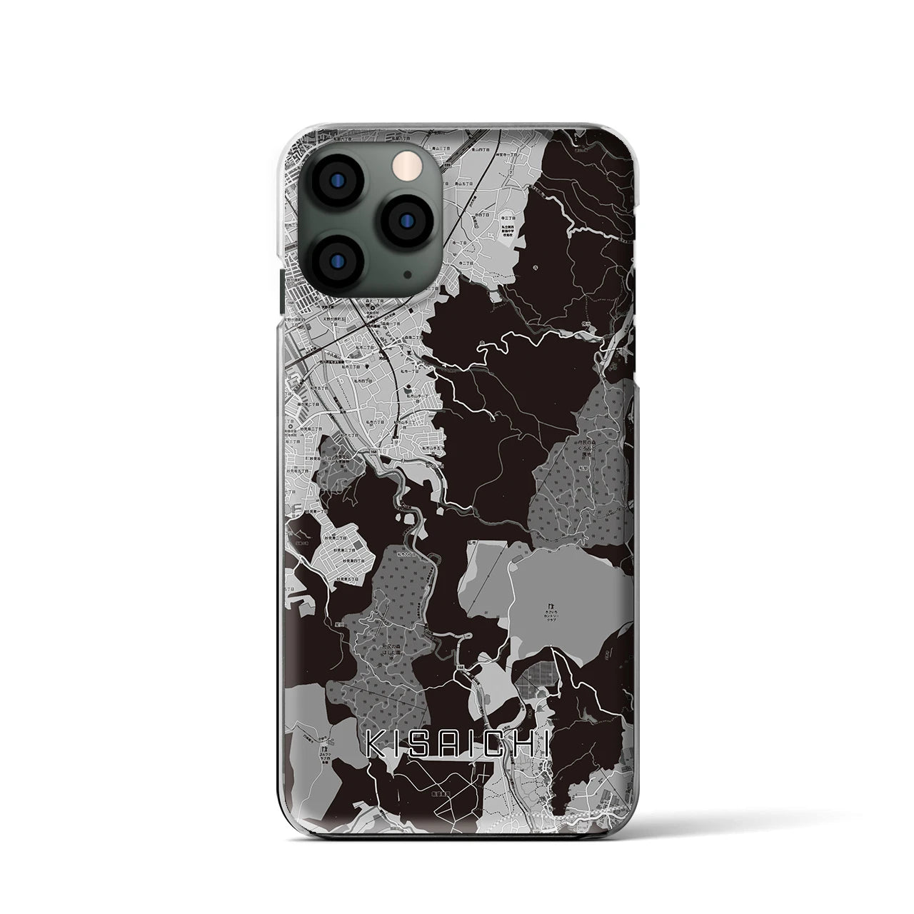 【私市(大阪府)】地図柄iPhoneケース(クリアタイプ)