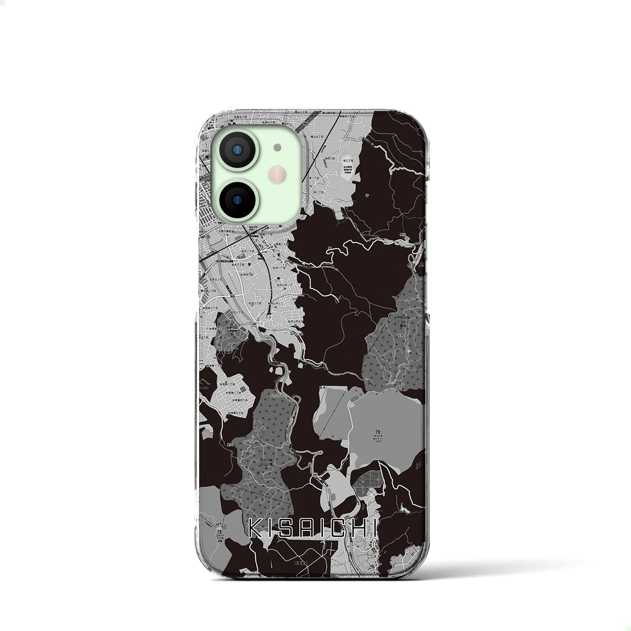 【私市(大阪府)】地図柄iPhoneケース(クリアタイプ)