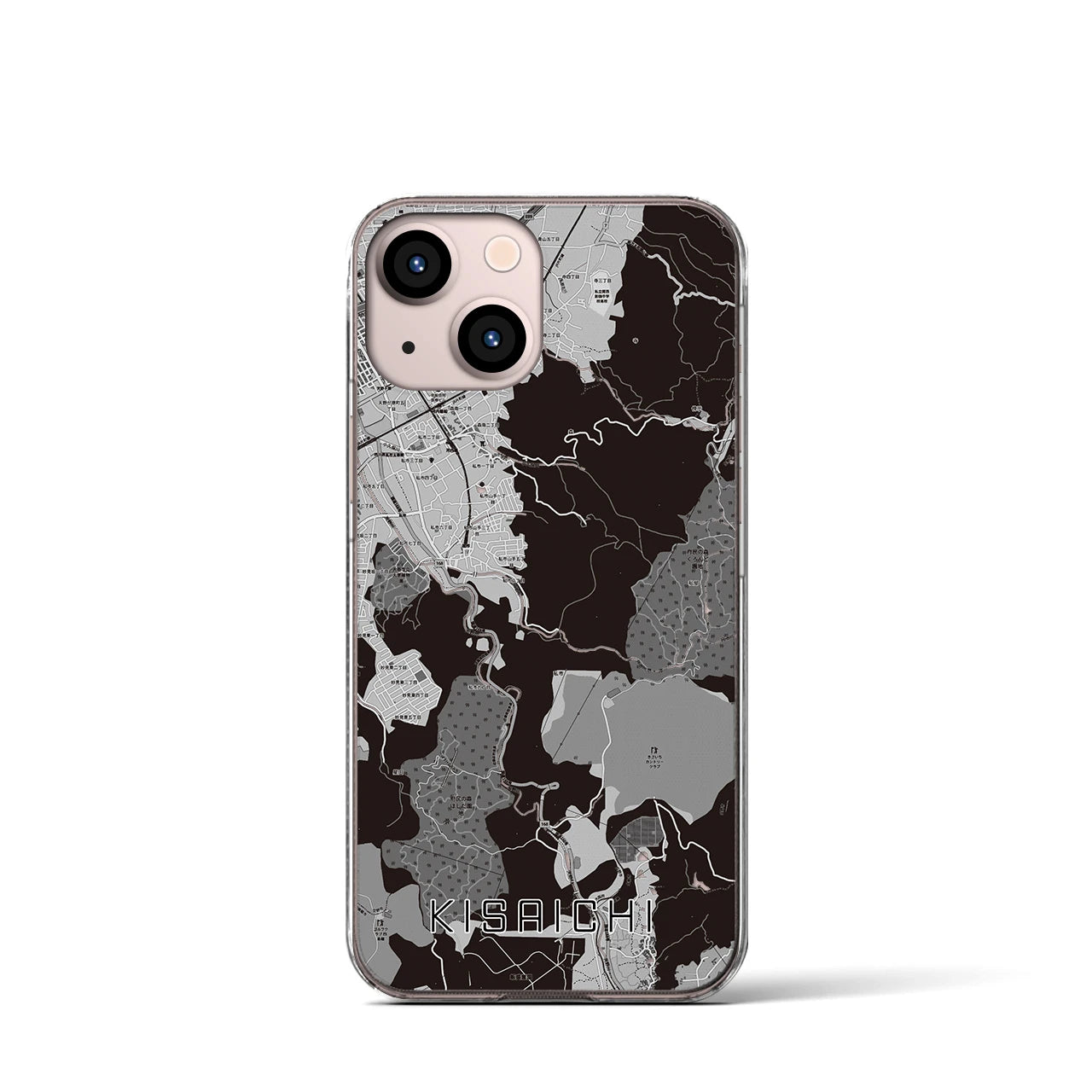 【私市(大阪府)】地図柄iPhoneケース(クリアタイプ)