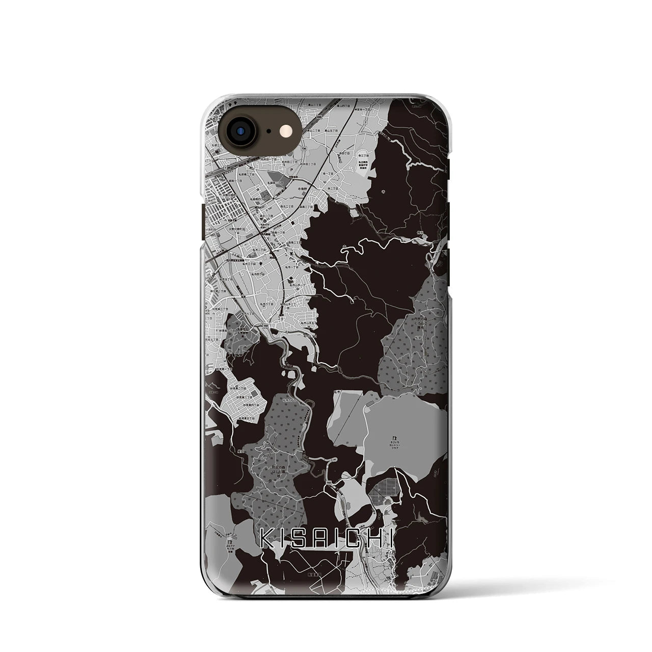 【私市(大阪府)】地図柄iPhoneケース(クリアタイプ)