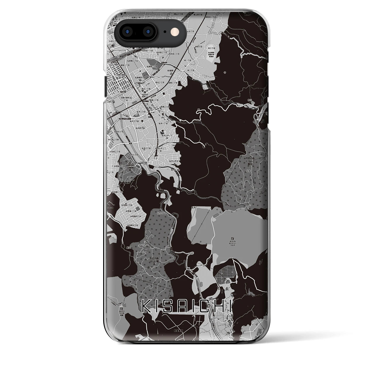 【私市(大阪府)】地図柄iPhoneケース(クリアタイプ)