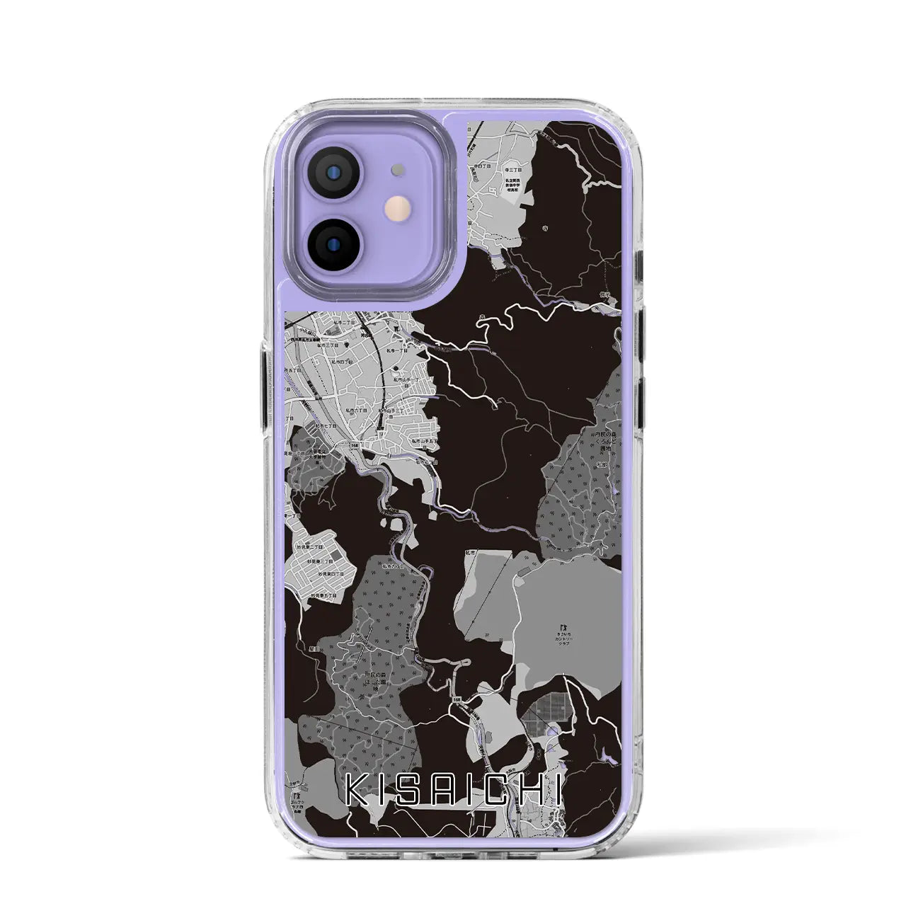 【私市(大阪府)】地図柄iPhoneケース(MagSafeタイプ)