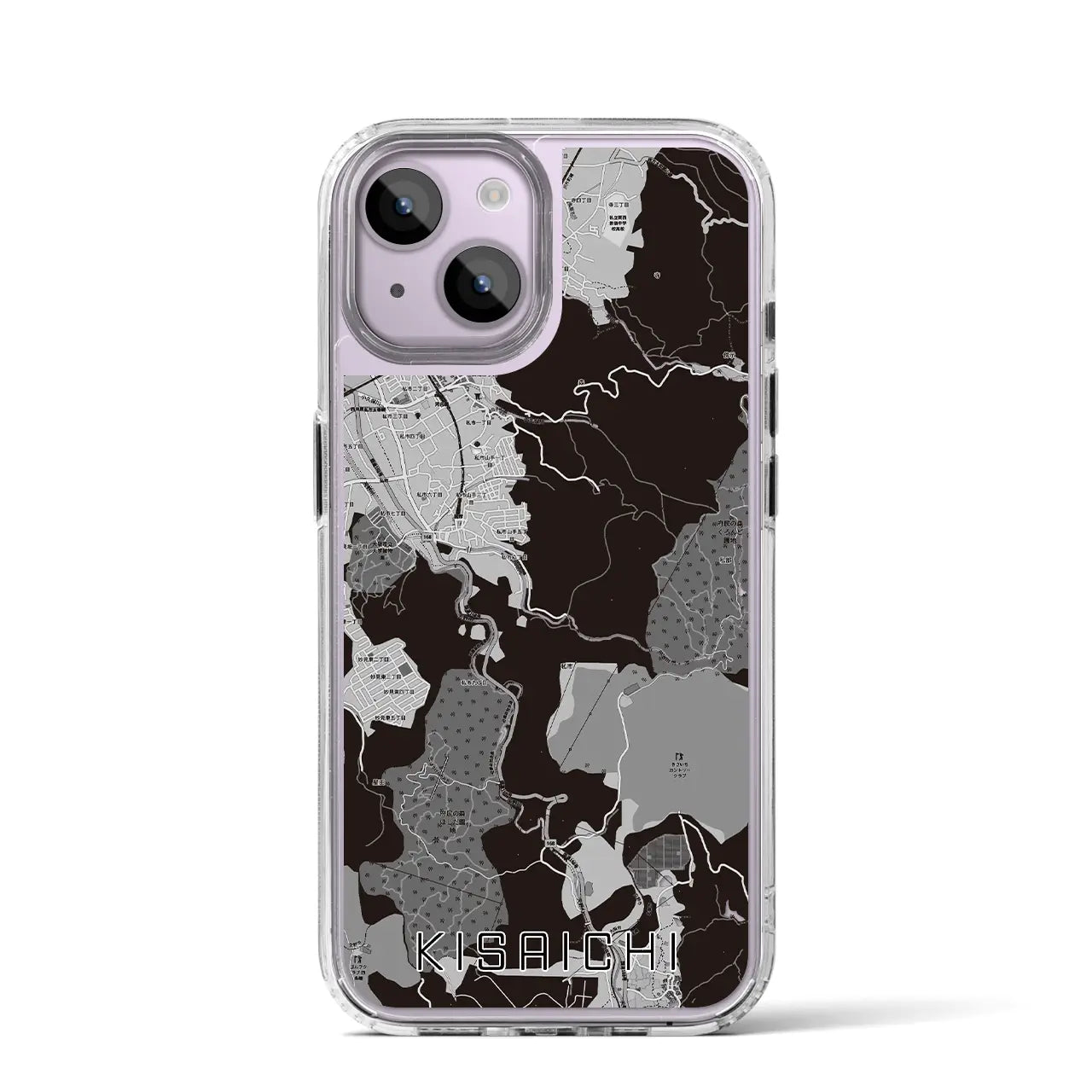 【私市(大阪府)】地図柄iPhoneケース(MagSafeタイプ)