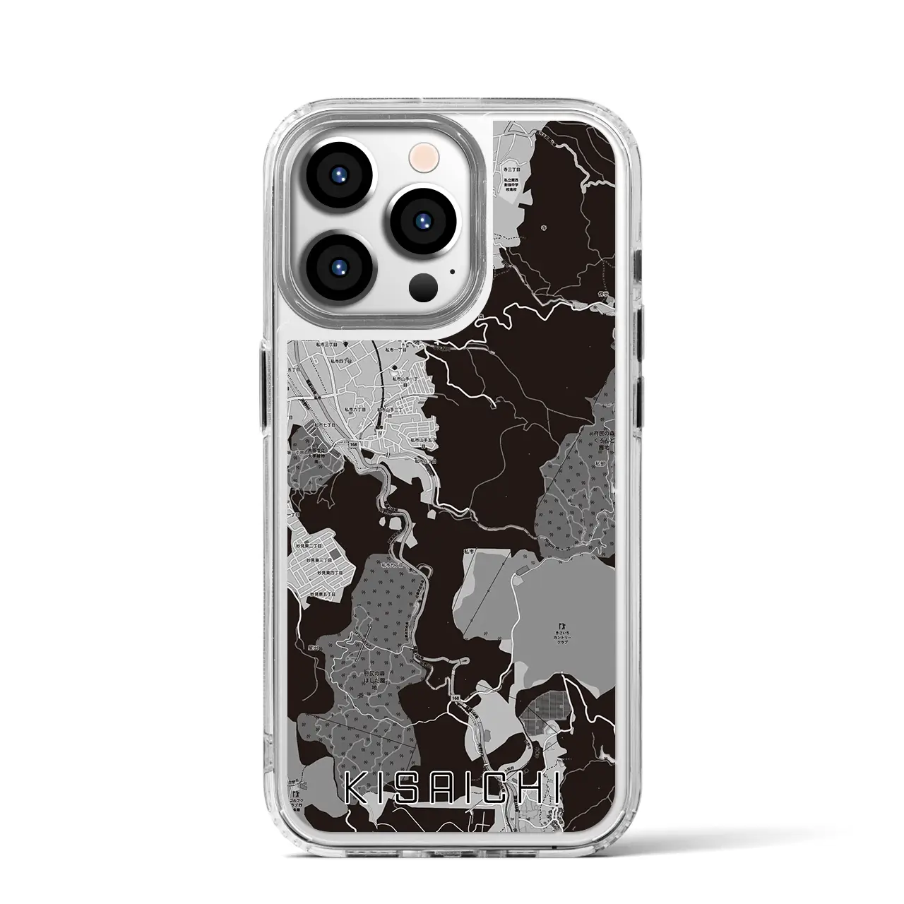 【私市(大阪府)】地図柄iPhoneケース(MagSafeタイプ)