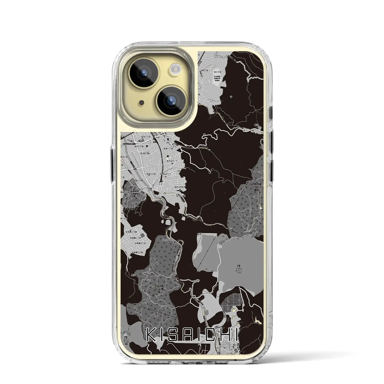 【私市(大阪府)】地図柄iPhoneケース(MagSafeタイプ)