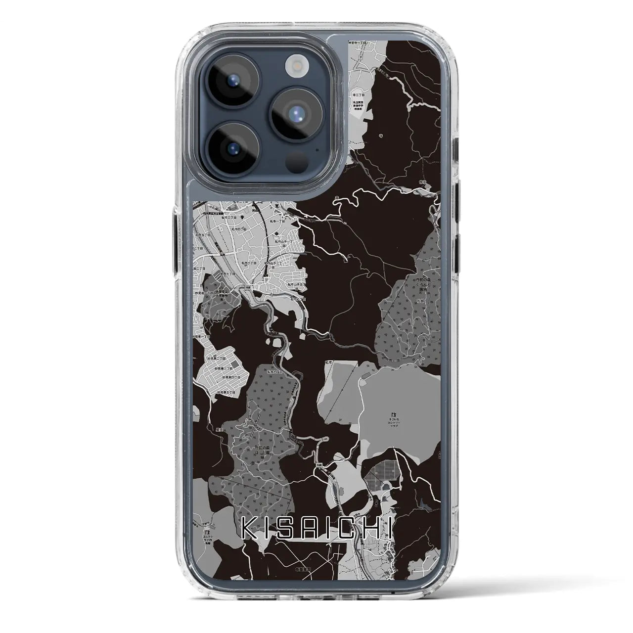 【私市(大阪府)】地図柄iPhoneケース(MagSafeタイプ)