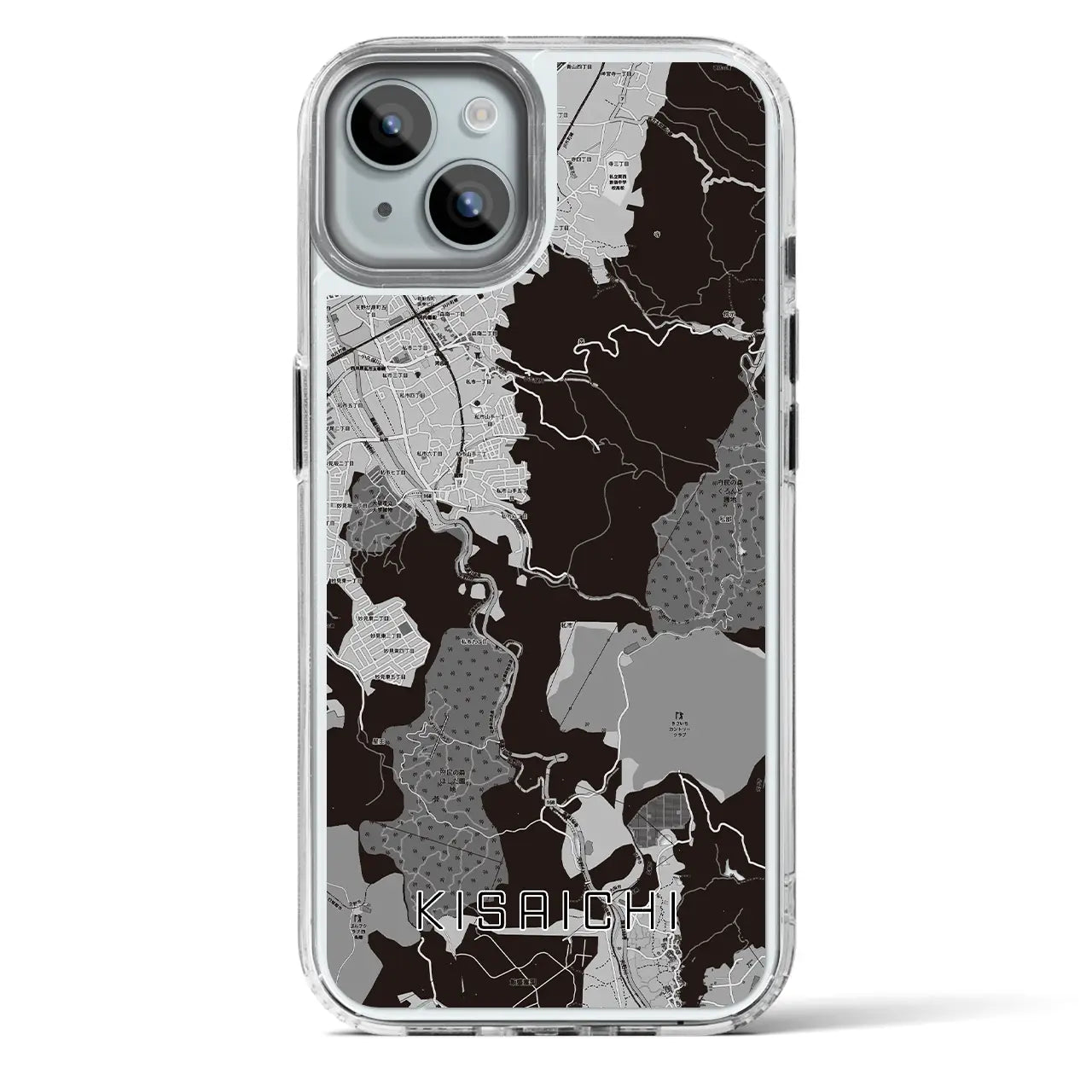 【私市(大阪府)】地図柄iPhoneケース(MagSafeタイプ)