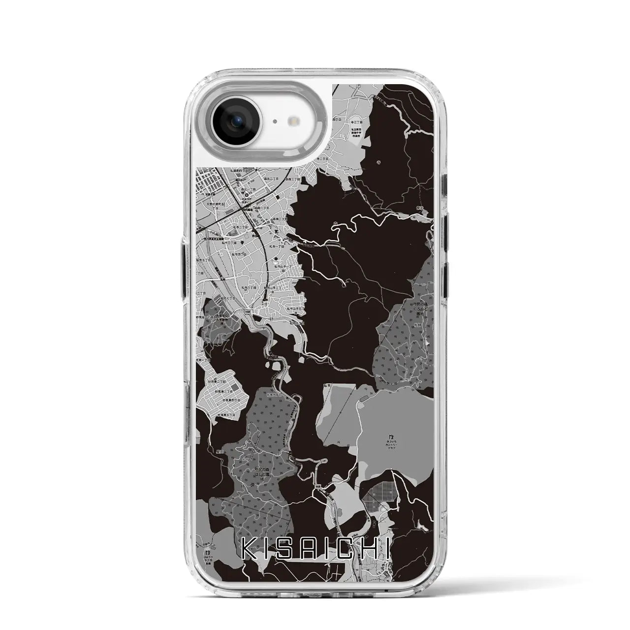 【私市(大阪府)】地図柄iPhoneケース(MagSafeタイプ)