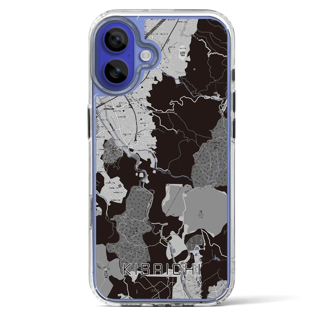 【私市(大阪府)】地図柄iPhoneケース(MagSafeタイプ)