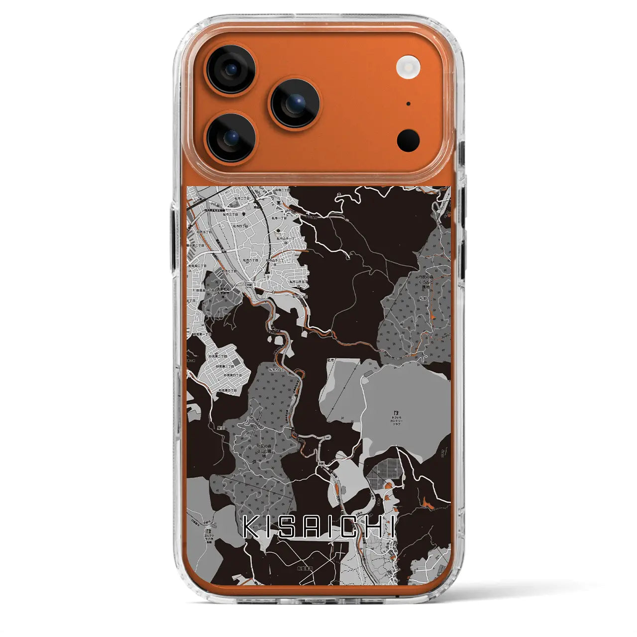 【私市(大阪府)】地図柄iPhoneケース(MagSafeタイプ)