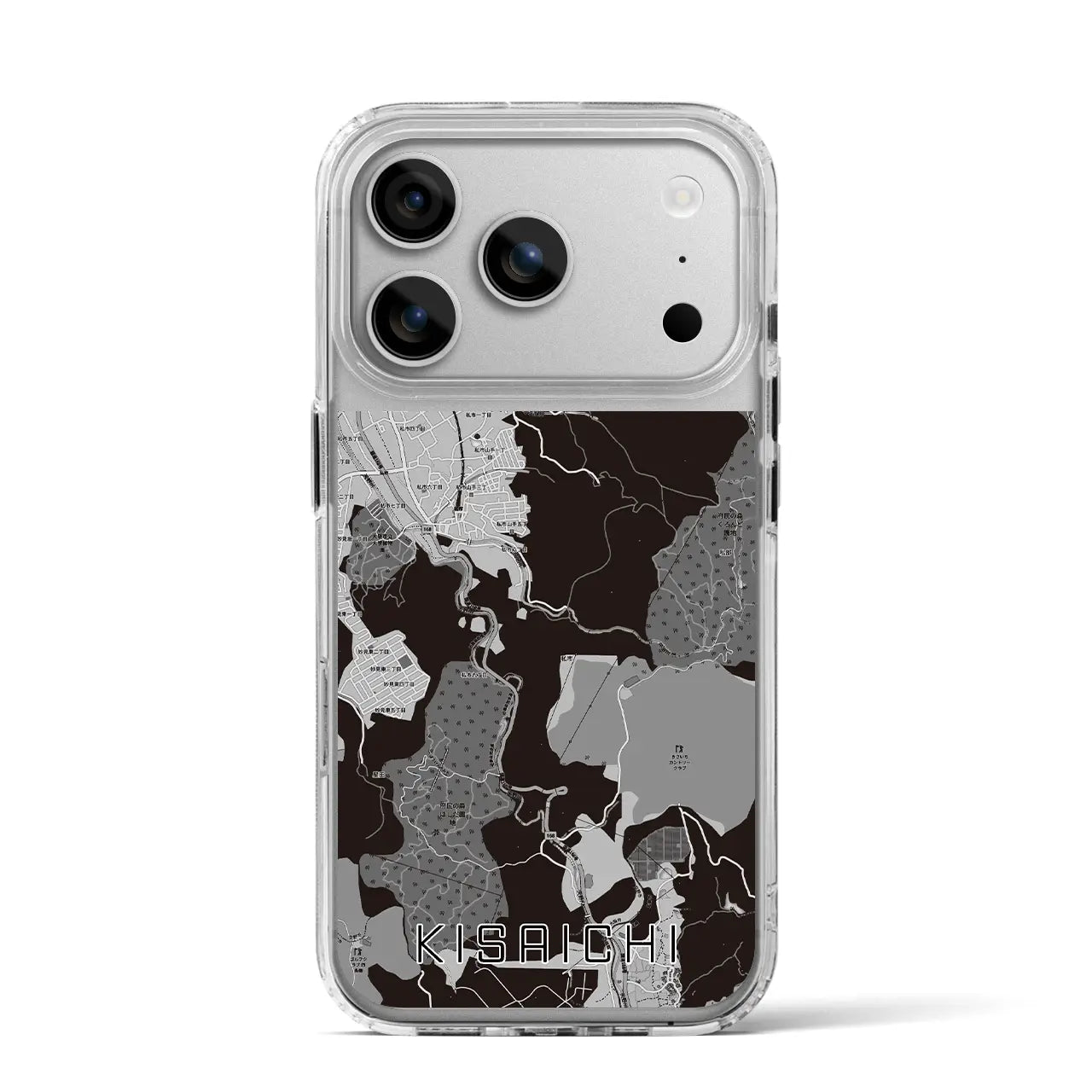 【私市(大阪府)】地図柄iPhoneケース(MagSafeタイプ)