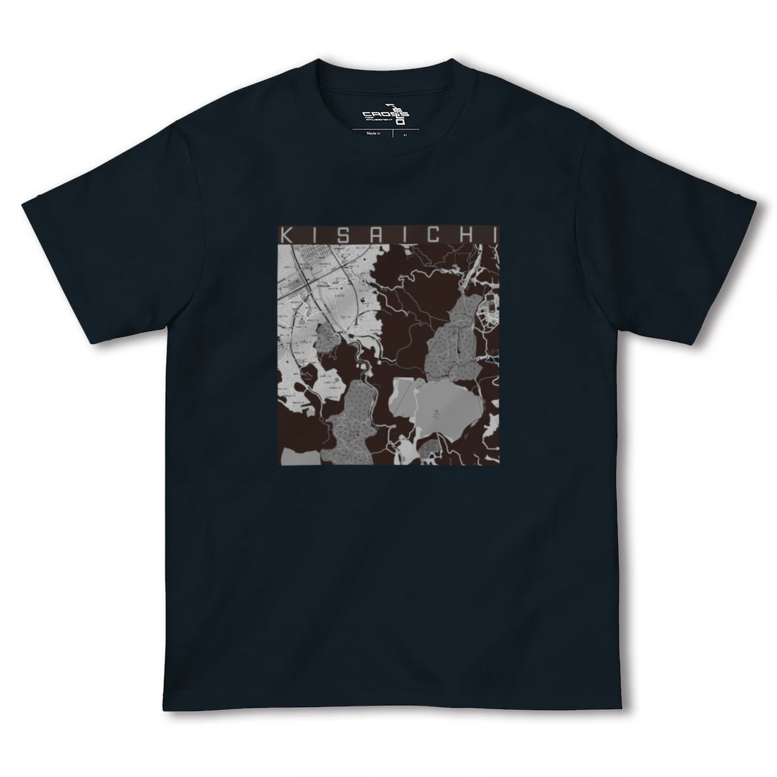 【私市(大阪府)】地図柄ヘビーウェイトTシャツ