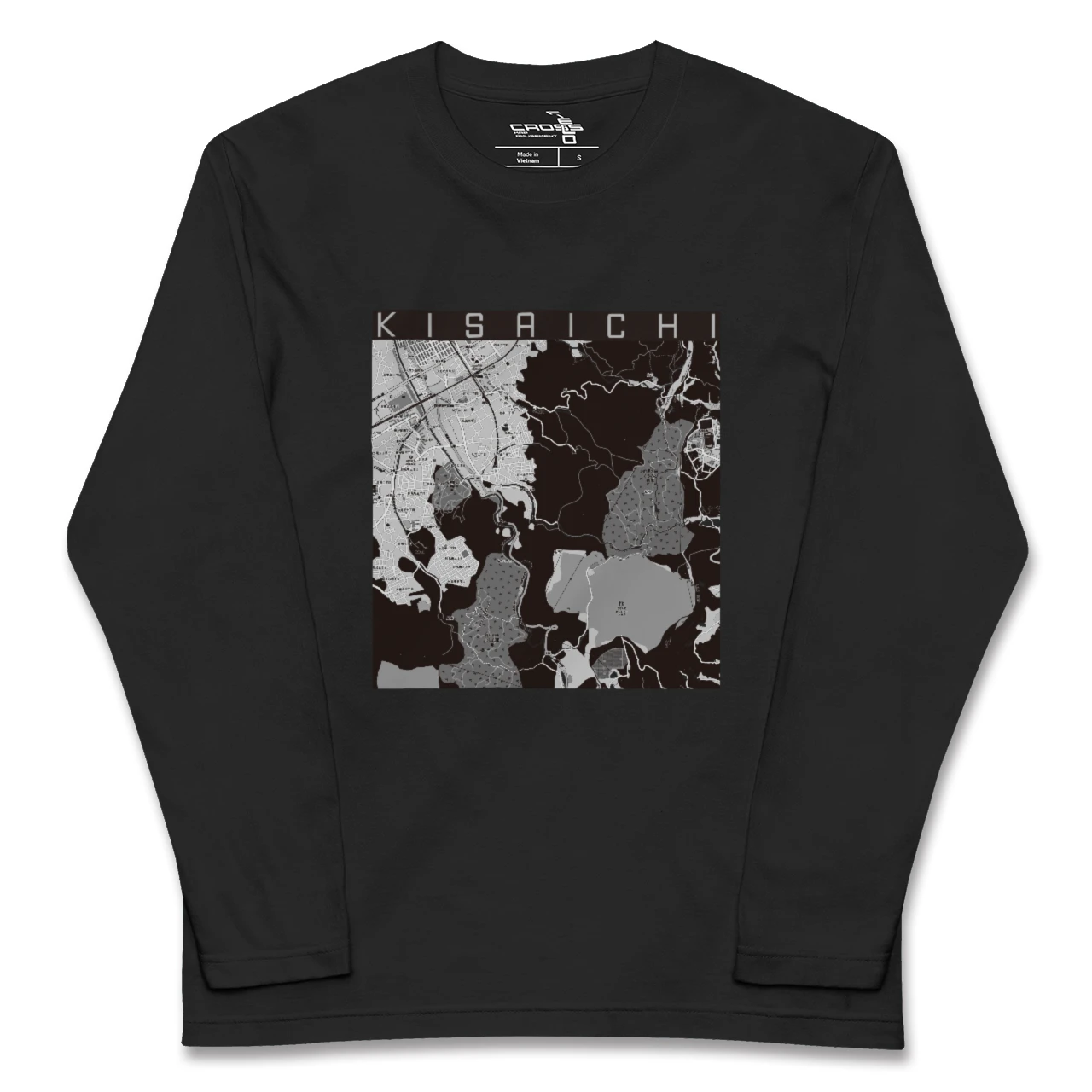【私市(大阪府)】地図柄ロングスリーブTシャツ