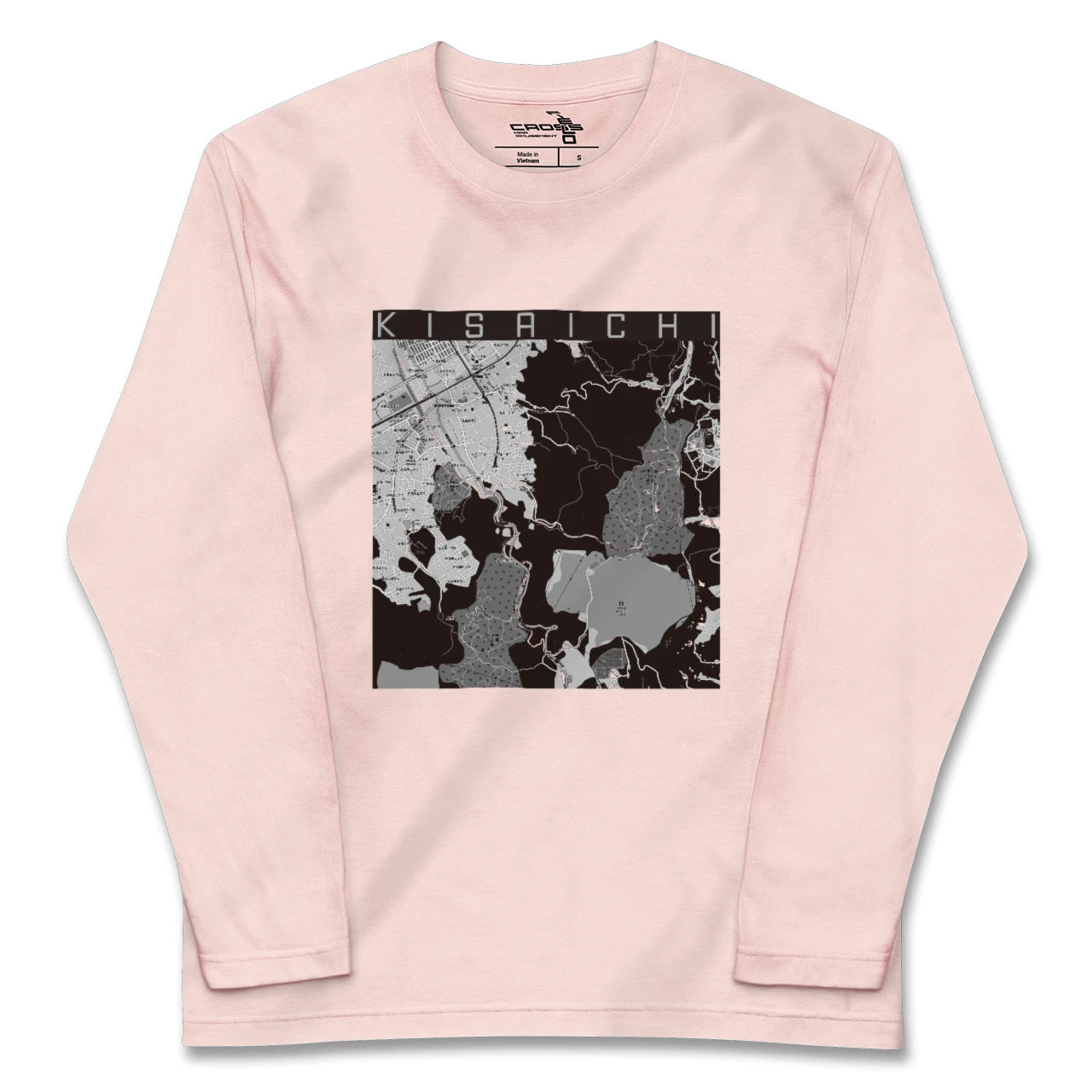 【私市(大阪府)】地図柄ロングスリーブTシャツ