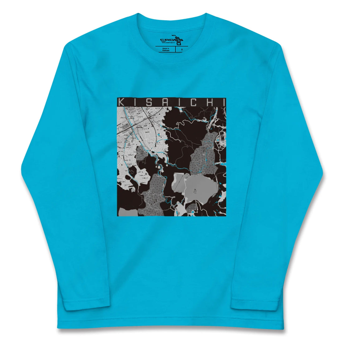 【私市(大阪府)】地図柄ロングスリーブTシャツ