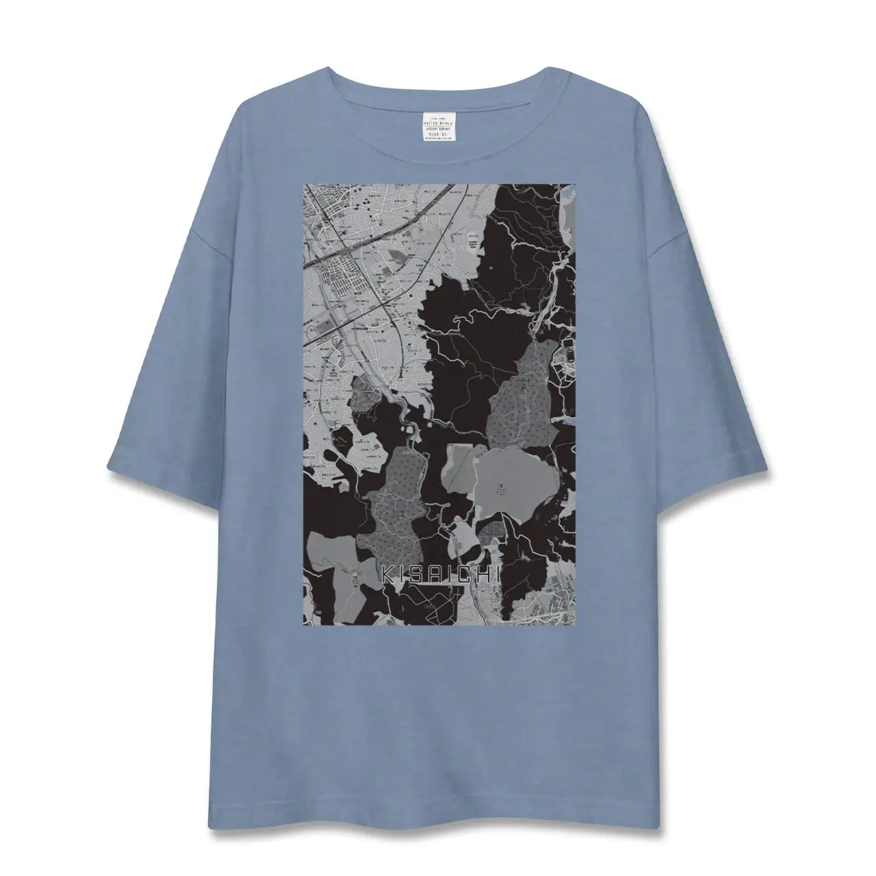 【私市(大阪府)】地図柄ビッグシルエットTシャツ