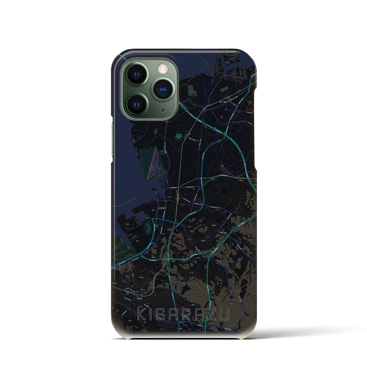 【木更津(千葉県)】地図柄iPhoneケース(バックカバータイプ)