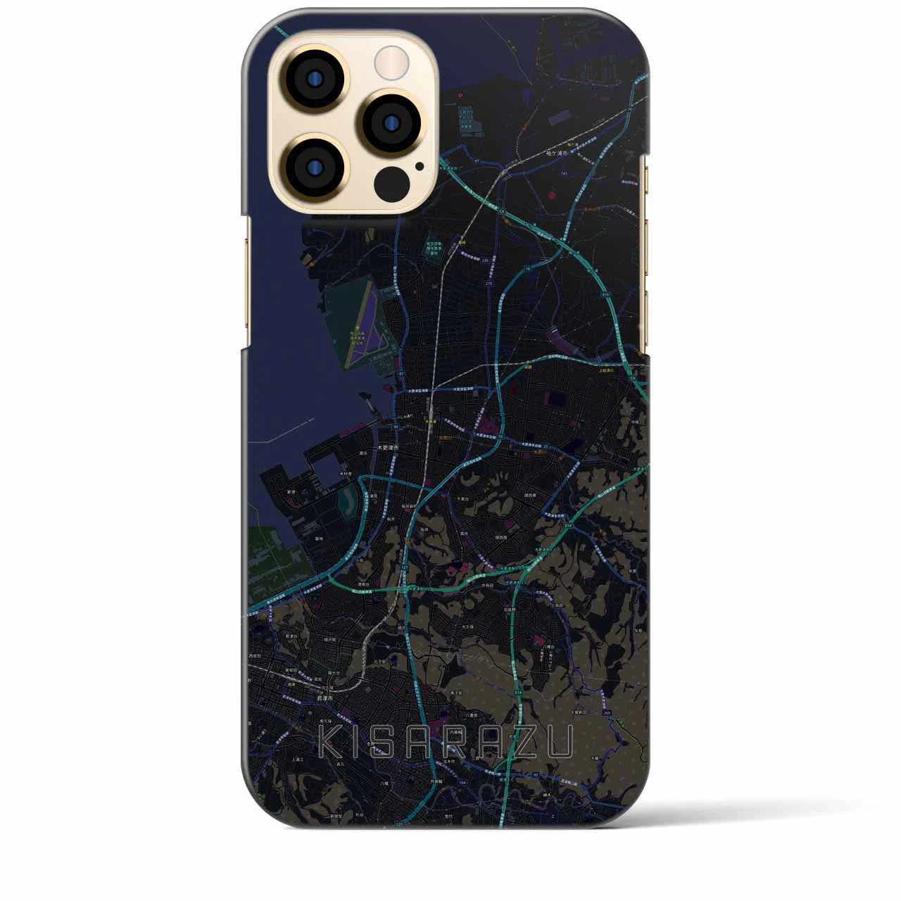 【木更津(千葉県)】地図柄iPhoneケース(バックカバータイプ)