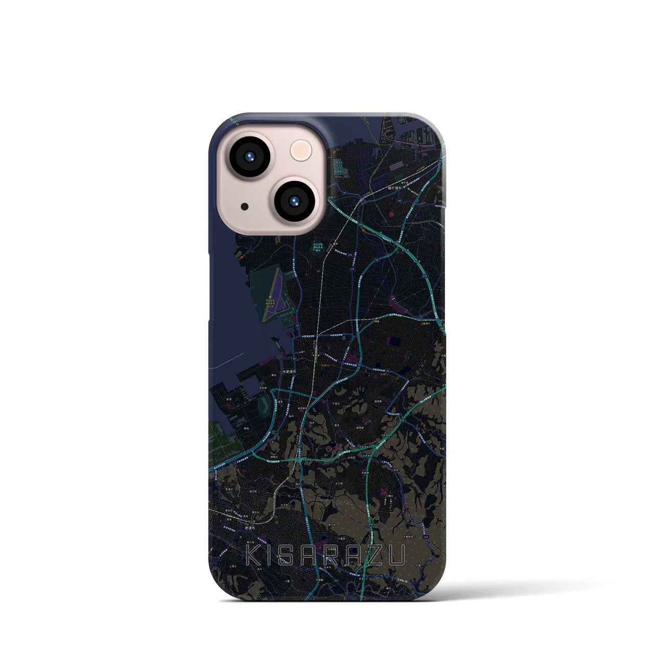 【木更津(千葉県)】地図柄iPhoneケース(バックカバータイプ)