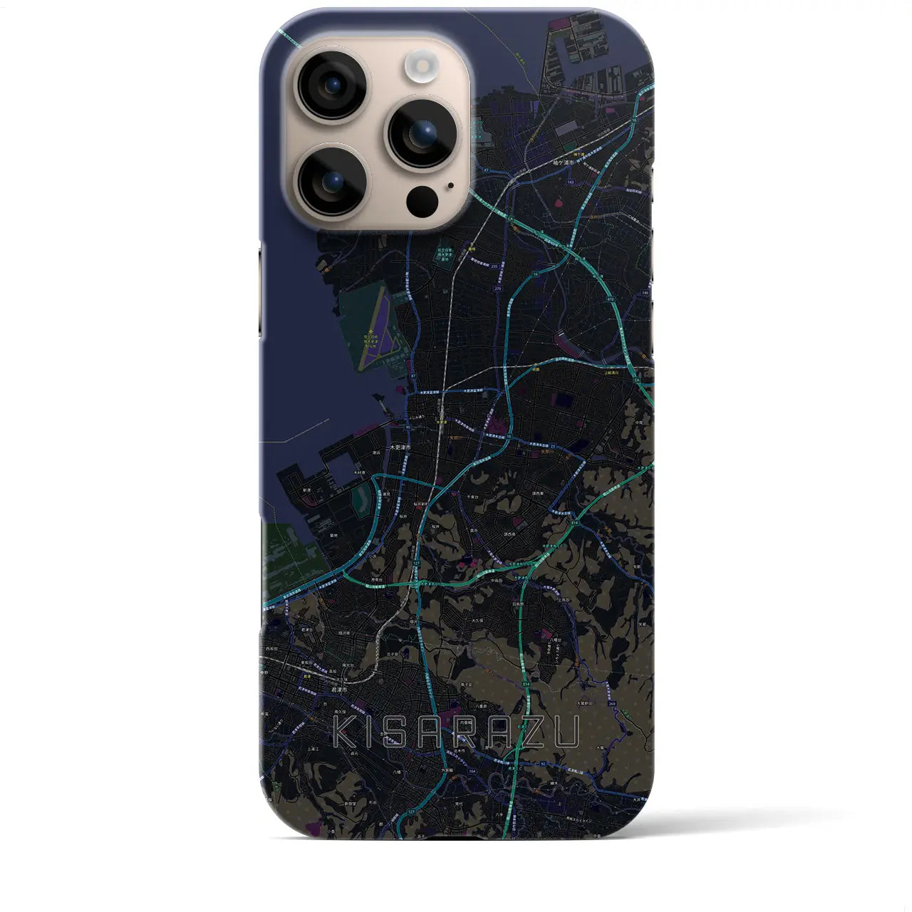 【木更津(千葉県)】地図柄iPhoneケース(バックカバータイプ)
