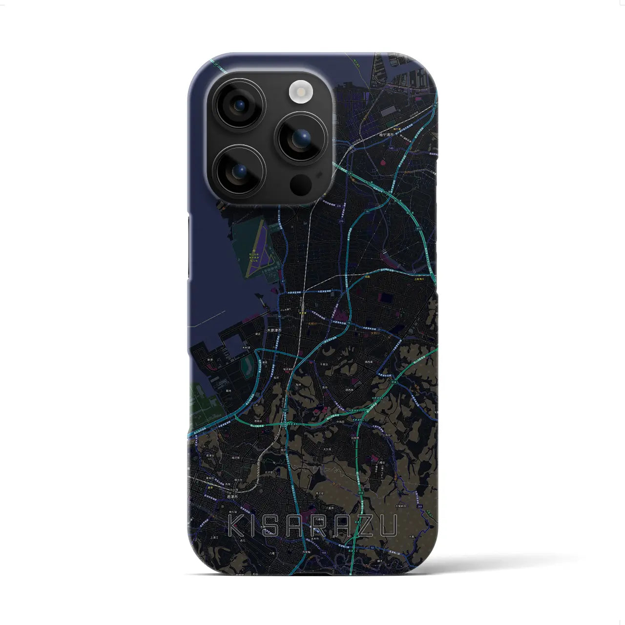 【木更津(千葉県)】地図柄iPhoneケース(バックカバータイプ)