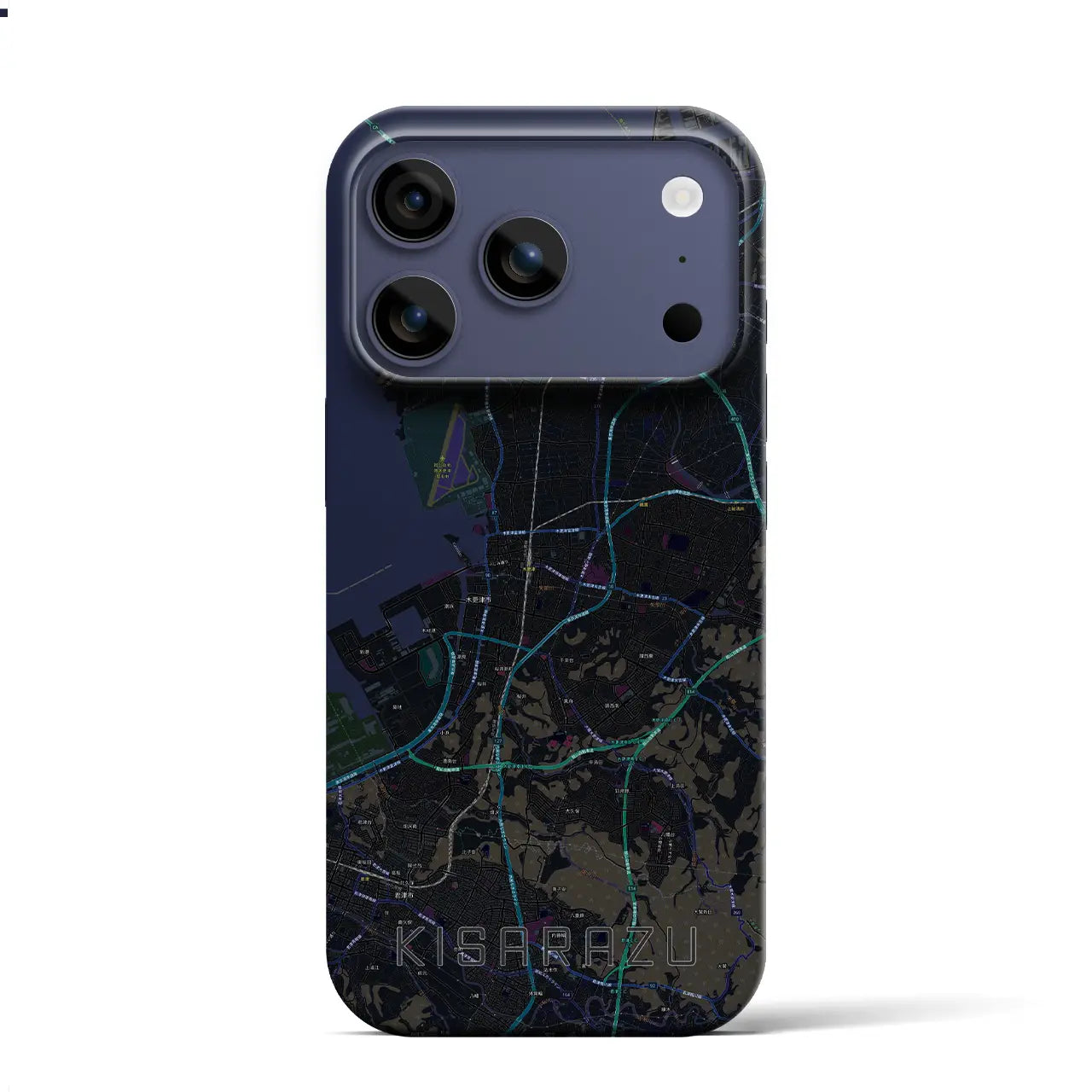 【木更津(千葉県)】地図柄iPhoneケース(バックカバータイプ)