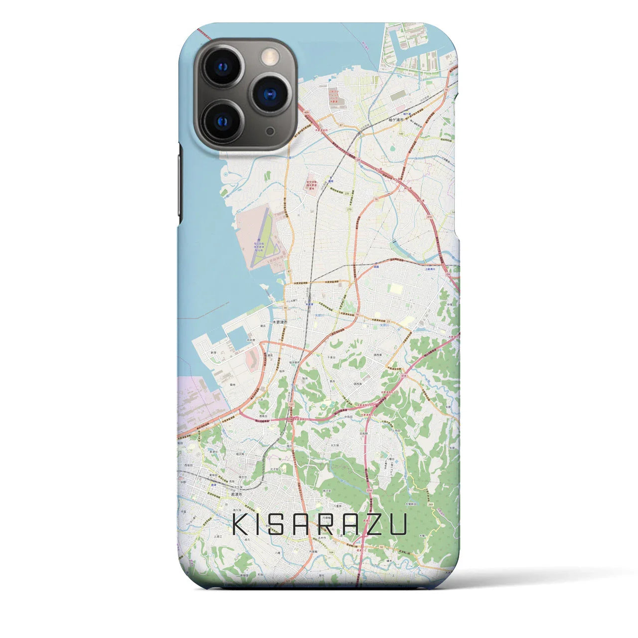 【木更津(千葉県)】地図柄iPhoneケース(バックカバータイプ)