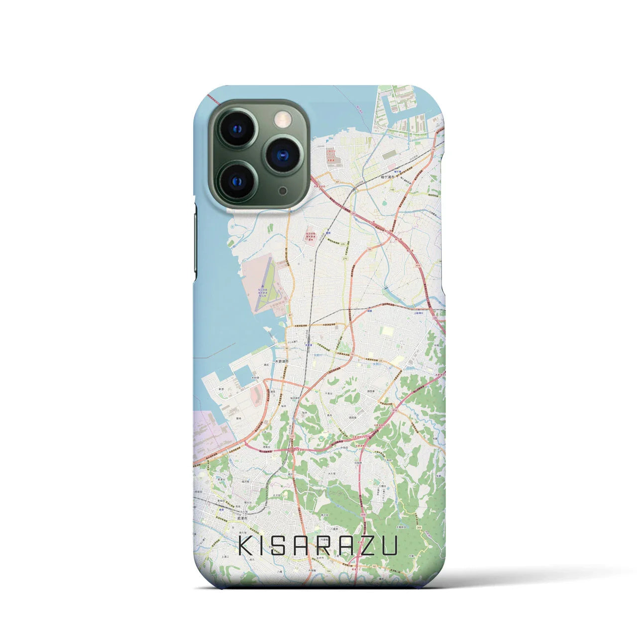 【木更津(千葉県)】地図柄iPhoneケース(バックカバータイプ)