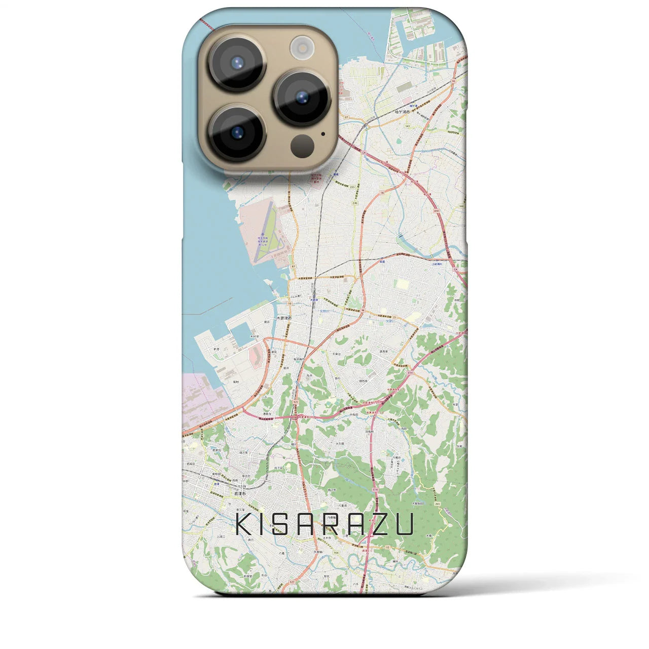 【木更津(千葉県)】地図柄iPhoneケース(バックカバータイプ)