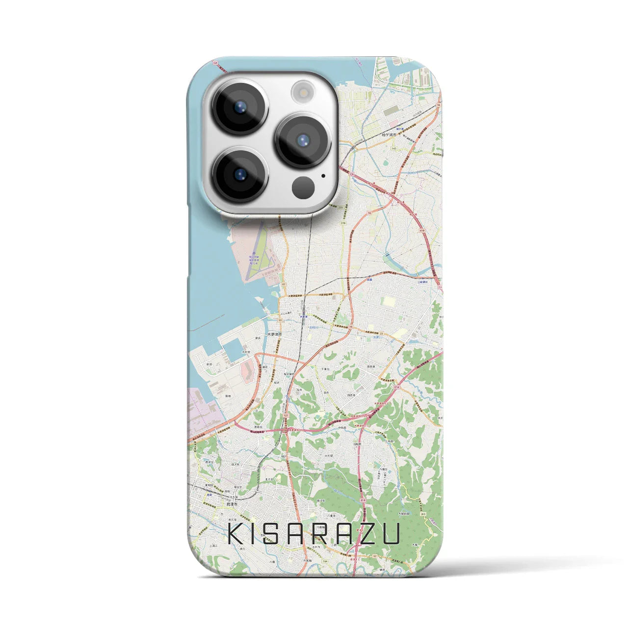【木更津(千葉県)】地図柄iPhoneケース(バックカバータイプ)
