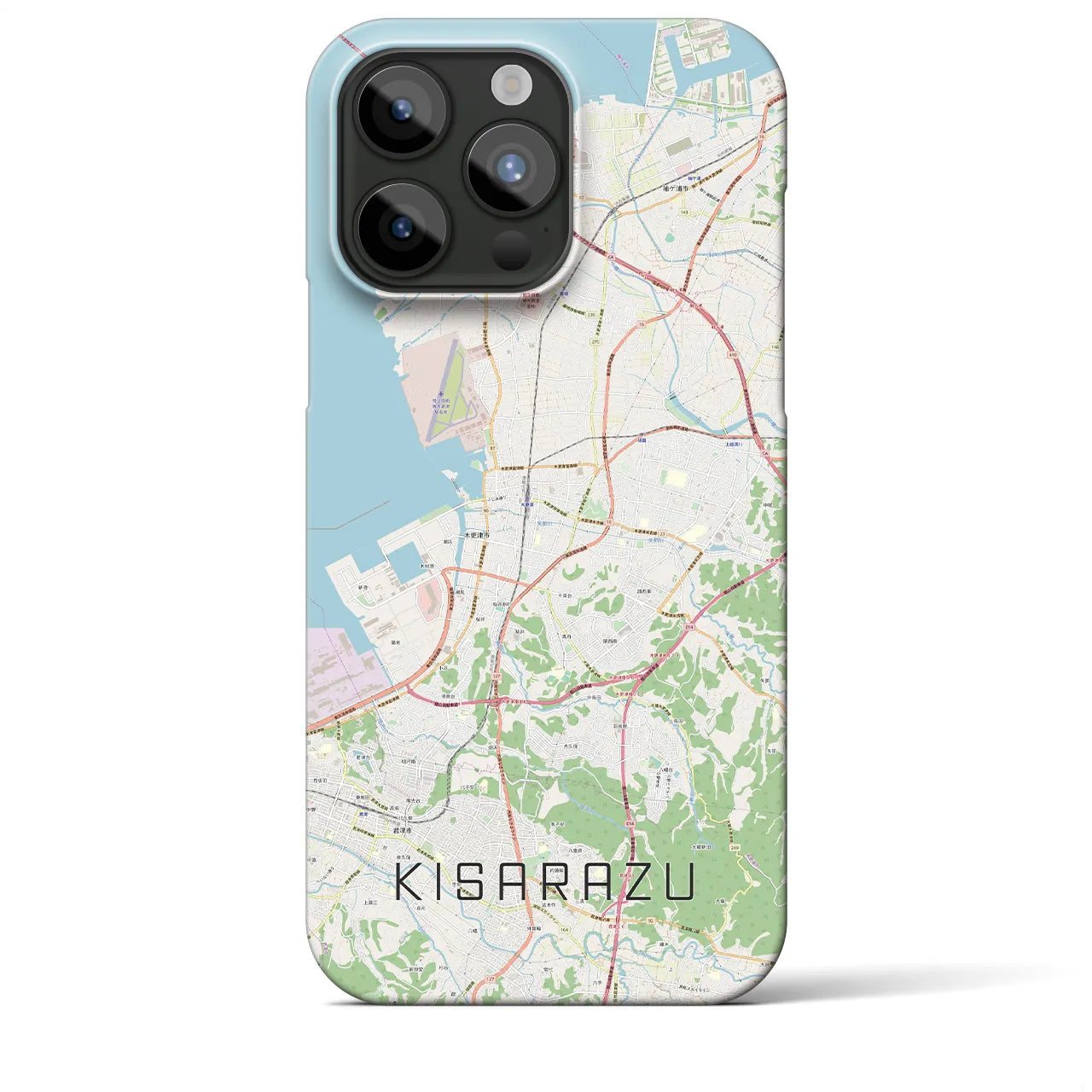 【木更津(千葉県)】地図柄iPhoneケース(バックカバータイプ)